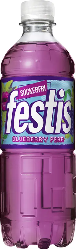 Festis Blueberry Pear Sockerfri 50 cl å-pet Carlsberg - bild 1