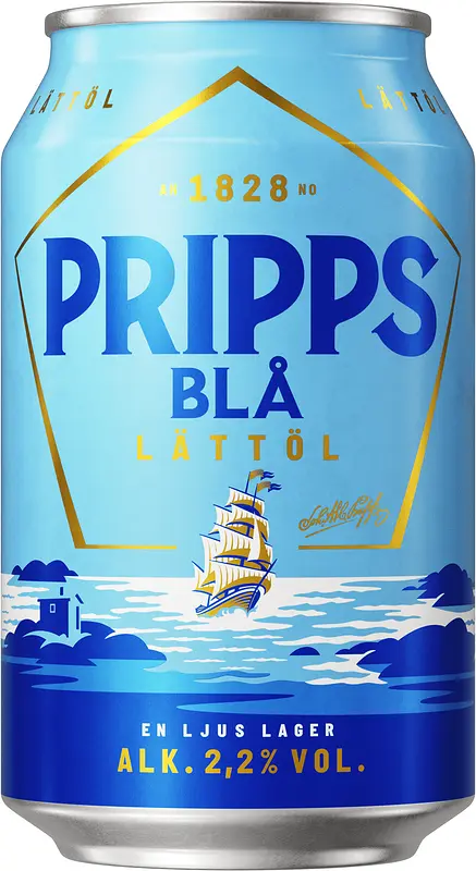 Pripps Blå Lättöl 2,2% burk - bild 1