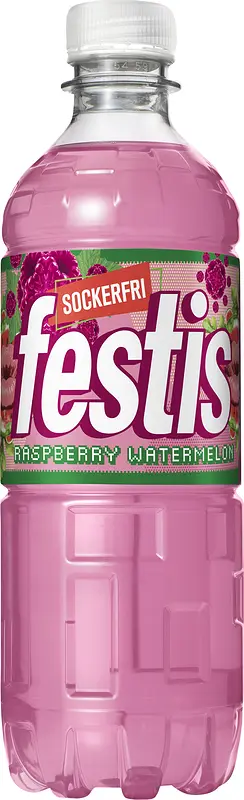 Festis Hallon Vattenmelon Sockerfri 50 cl å-pet Carlsberg - bild 1