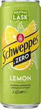 Schweppes Lemon Zero 33 cl Sleek burk