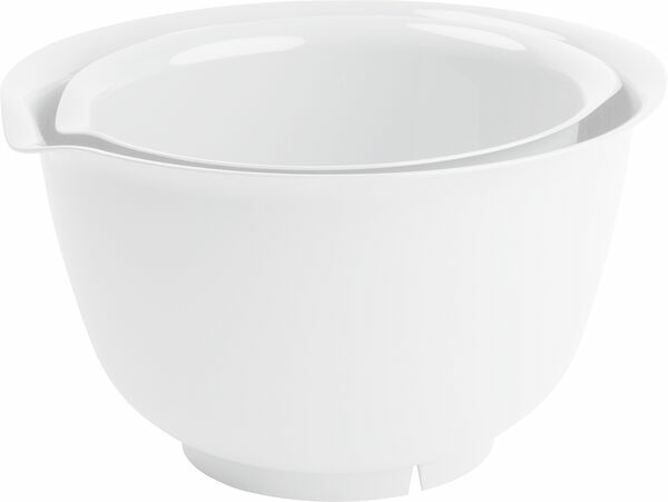 Vispskålset 1,5 L & 2,75 L Frostad Vit Nordiska Plast - bild 1