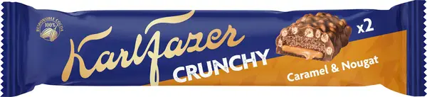 Karl Fazer Crunchy Caramel & Nougat dubbelbit - bild 1