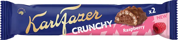 Karl Fazer Crunchy Raspberry dubbelbit - bild 1