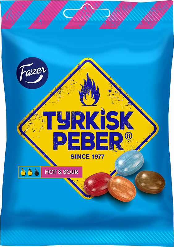 Tyrkisk Peber Hot & Sour påse Fazer - bild 1