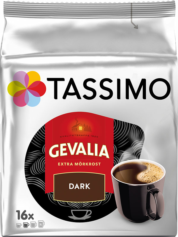 Tassimo Mörkrost 16 st Gevalia - bild 1