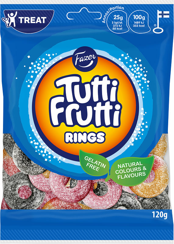 Tutti Frutti Rings påse Fazer - bild 1