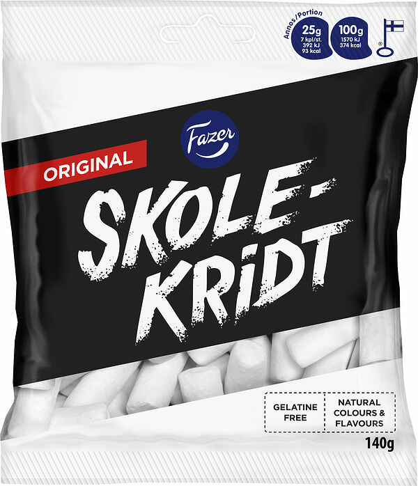 Skolekridt Original påse Fazer - bild 1