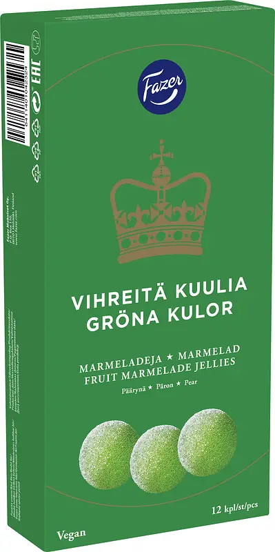 Gröna Kulor Marmelad 260 g Fazer - bild 1