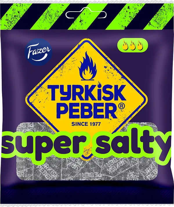 Tyrkisk Peber Super Salty 80g Fazer - bild 1