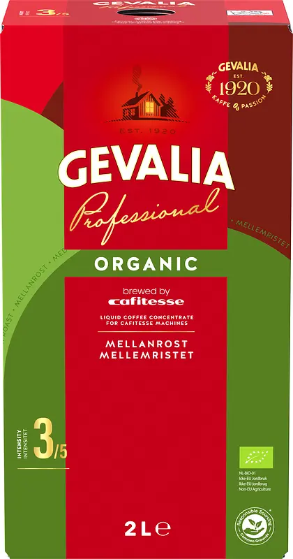 Cafitesse Mellanrost Organic 2 L Gevalia Proessional - bild 1