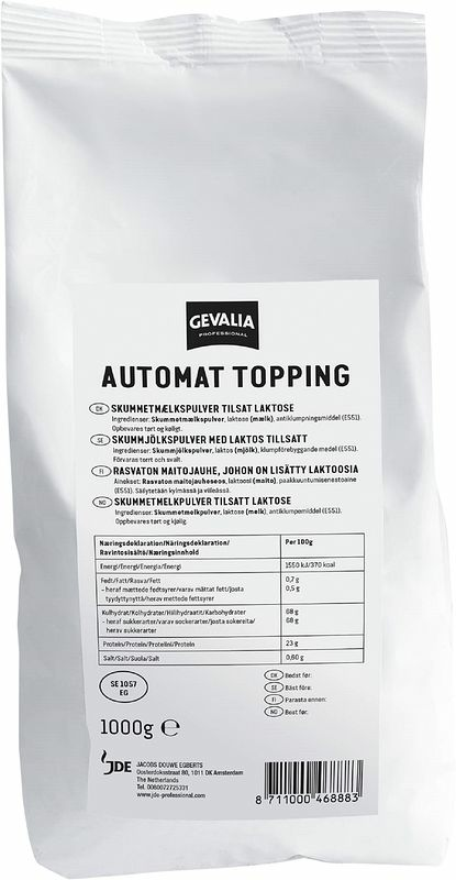 Skummjölkspulver Automat Topping Gevalia Professional - bild 1