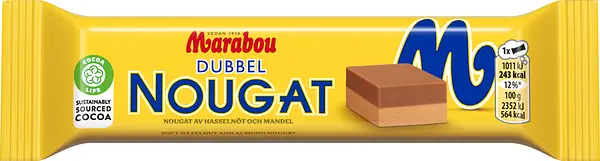 Dubbel Nougat Marabou - bild 1