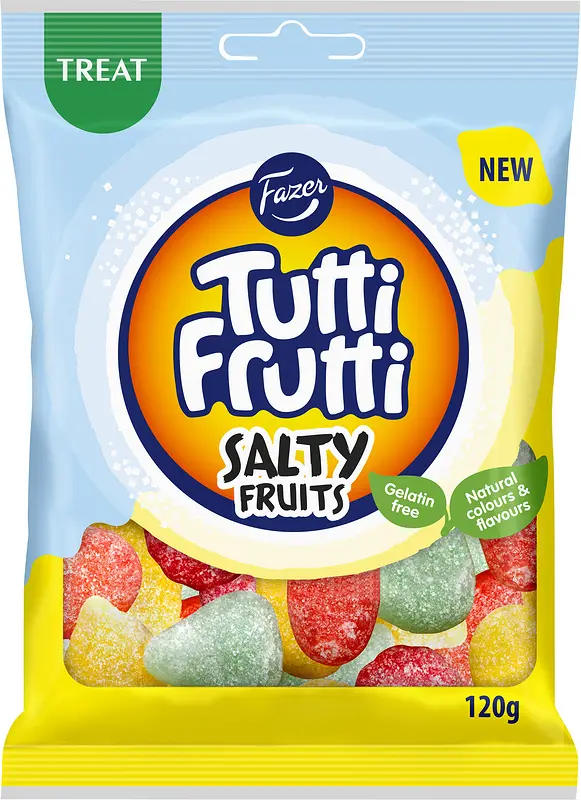 Tutti Frutti Salty Fruits påse Fazer - bild 1