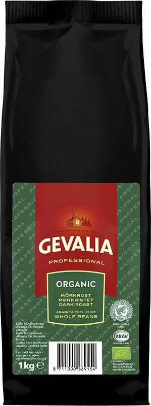Hela bönor mörk Organic Gevalia Professional - bild 1
