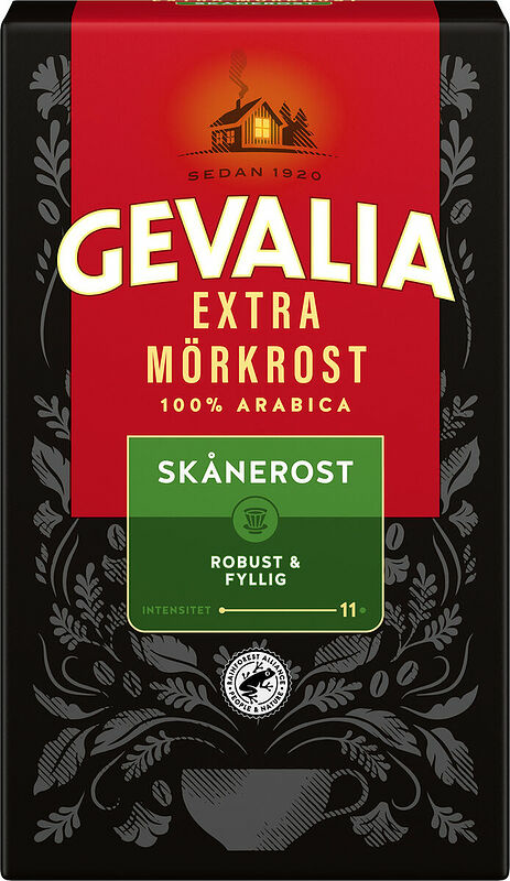 Bryggkaffe Skånerost Extra Mörk Gevalia - bild 1