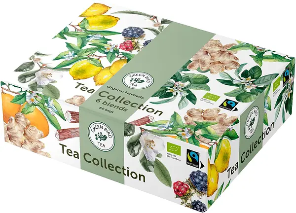 Te Green Bird Tea Mixlåda 6 sorter Eko Fairtrade - bild 1