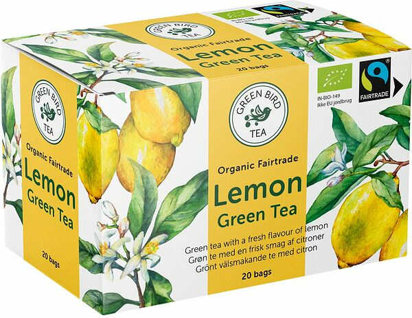 Te Green Bird Tea 20p Grönt Te Citron Krav Eko Faitrade - bild 1