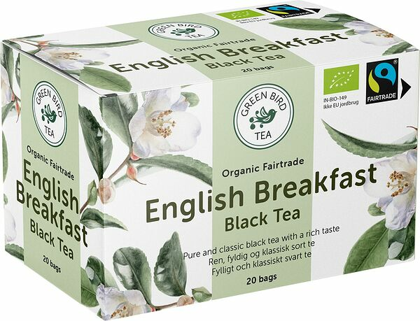 Te Green Bird Tea 20p English Breakfast Eko Fairtrade - bild 1