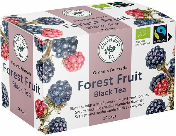 Te Green Bird Tea 20p Skogsbär Eko Fairtrade - bild 1