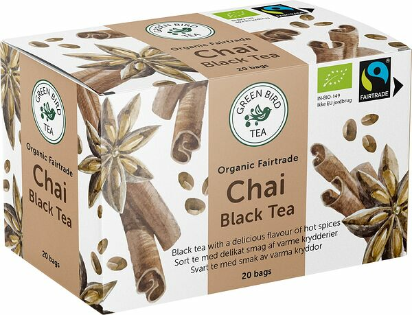 Te Green Bird Tea 20p Chai Eko Fairtrade - bild 1
