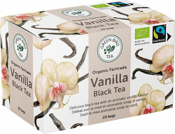Te Green Bird Tea 20p Vanilj Eko Fairtrade - bild 1