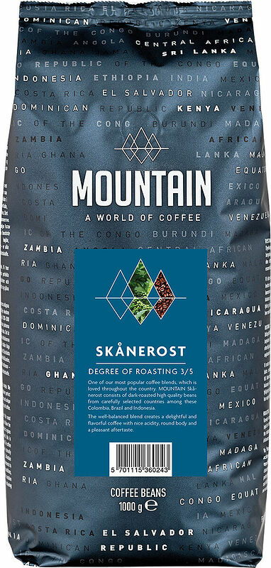 Hela bönor mellan Skånerost Mountain BKI Kaffe - bild 1