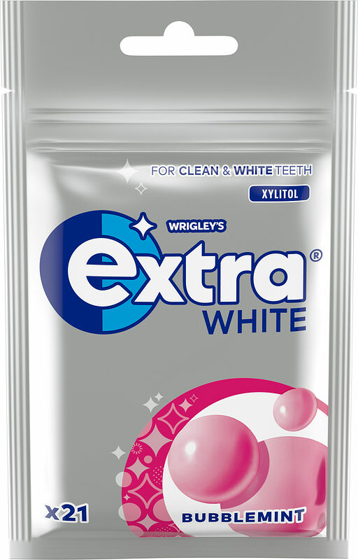 Tuggummi Extra White Bubblemint påse 29 g - bild 1