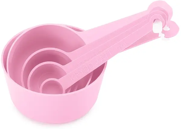 Måttsats 5 delar Rosa Nordiska Plast - bild 1