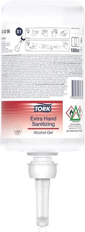 Tork Extra Handdesinfektion Alkoholgel S1 - bild 1