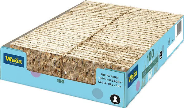 Wasa 100 Frön & Havssalt S knäckebröd Wasa - bild 1
