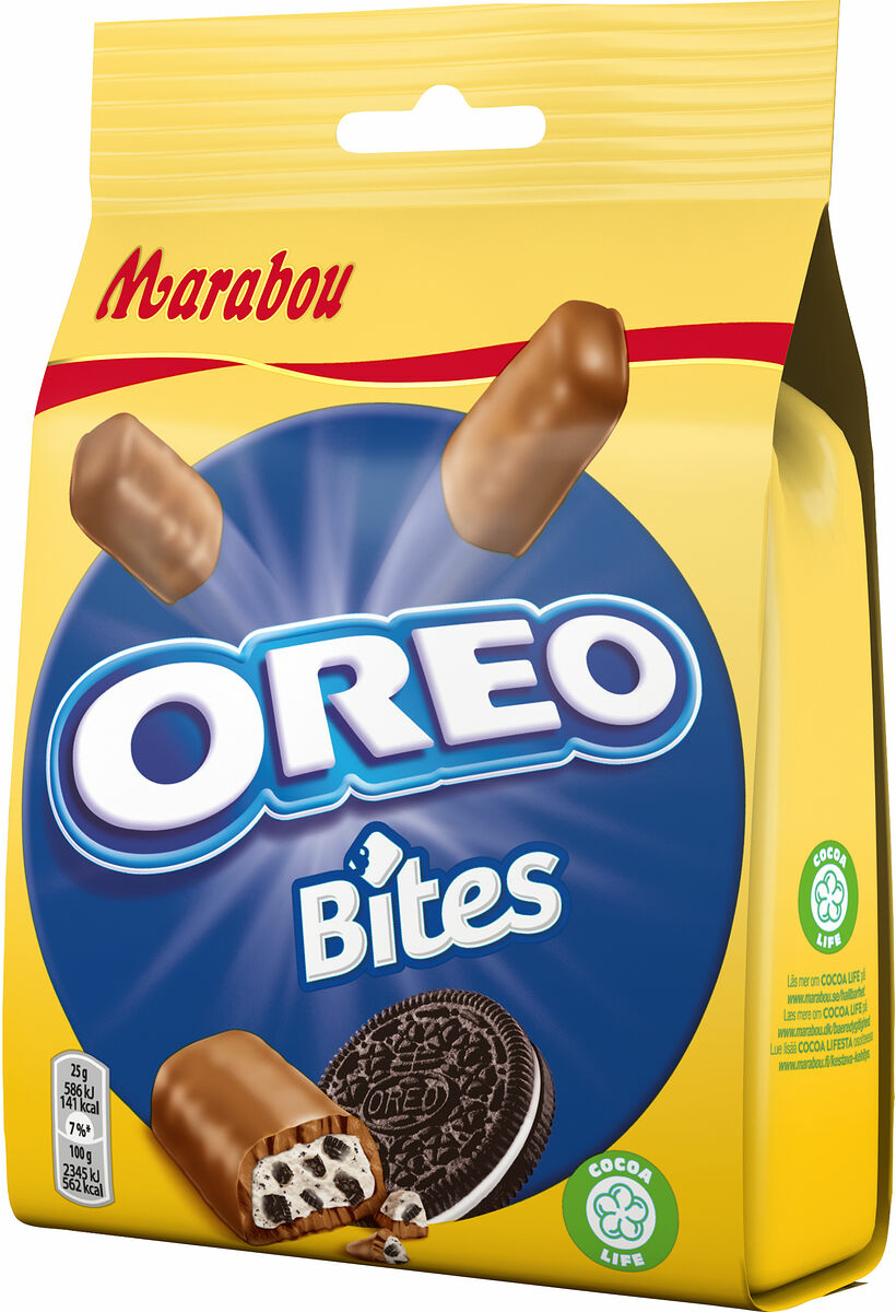 Oreo bites påse marabou Torebrings.se