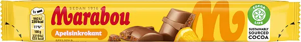 Apelsinkrokant Bar 43 g Marabou - bild 1