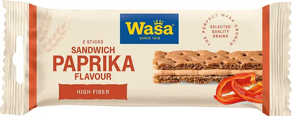 Sandwich Cheese & Paprika råg Wasa - bild 1