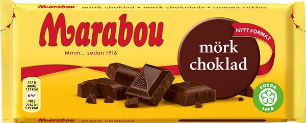 Mörk Choklad 180 g Marabou - bild 1