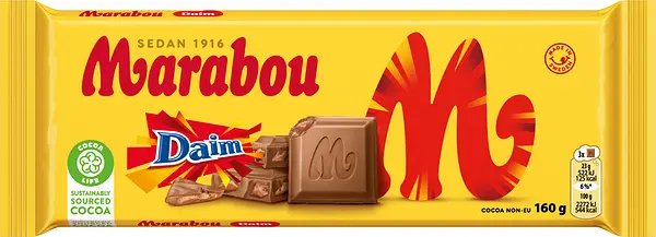 Mjölkchoklad Daim 160 g Marabou - bild 1