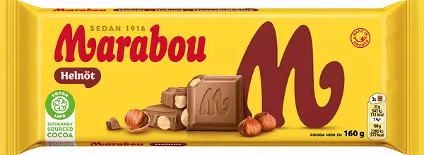 Mjölkchoklad Helnöt 160 g Marabou - bild 1