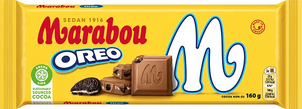 Mjölkchoklad Oreo 160 g Marabou - bild 1