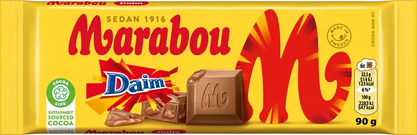 Mjölkchoklad Daim 90 g Marabou - bild 1