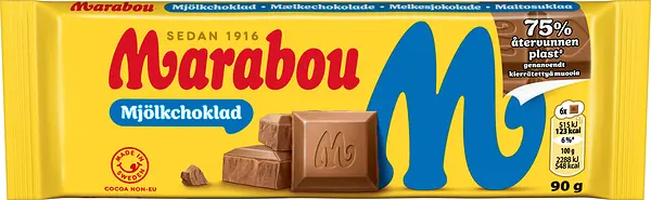 Mjölkchoklad 90 g Marabou - bild 1