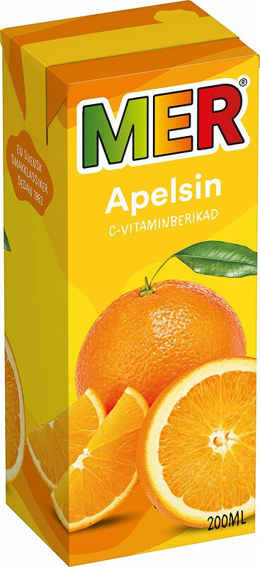 MER Tetra Apelsin med sugrör - bild 1