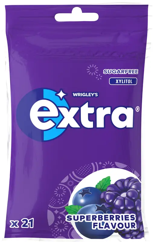 Tuggummi Extra Superberries påse 29 g - bild 1