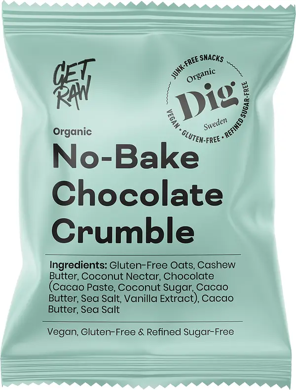Organic No-Bake Chocolate Crumble GETRAW - bild 1