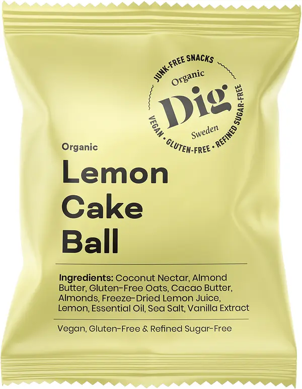 Organic Lemon Cake Ball GETRAW - bild 1