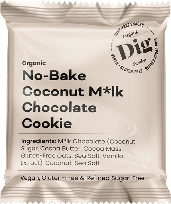 Organic No-Bake Coconut M*lk Chocolate Cookie GETRAW - bild 1