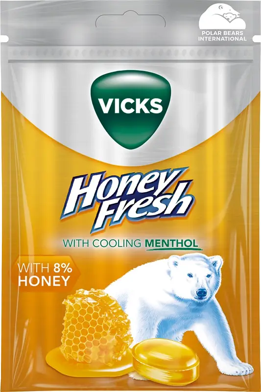 Vicks Honey Fresh Menthol påse - bild 1