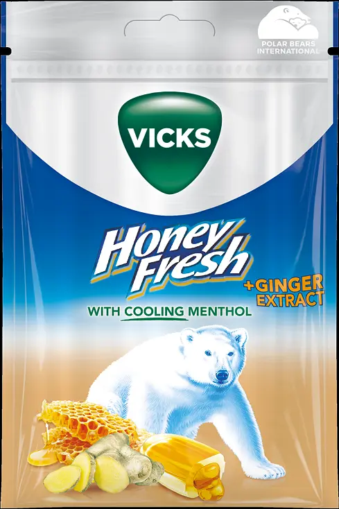 Vicks Honey Fresh Ginger påse - bild 1