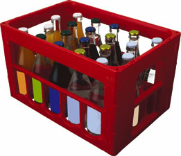 Produktbild - Pant back Röd 20x33 cl med glas