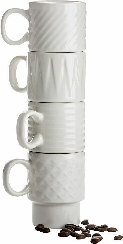 Espressomugg Vit 4-pack Coffee & More Sagaform - bild 1