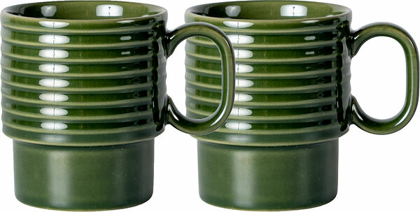 Kaffemugg Grön 2-pack Coffee & More Sagaform - bild 1
