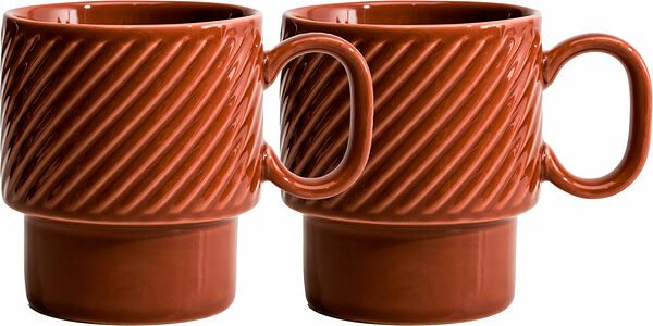 Kaffemugg Terrakotta 2-pack Coffee & More Sagaform - bild 1